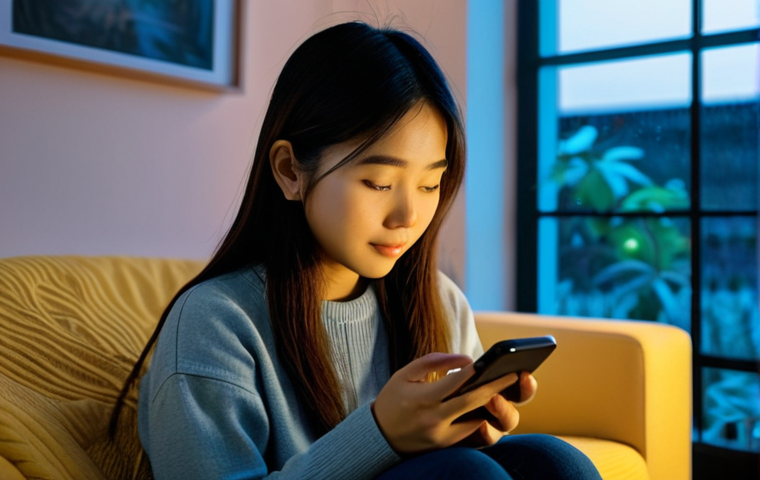 로봇 심리상담의 사용자 만족도 조사 - **Prompt:** A young Vietnamese woman in her early twenties, dressed in comfortable casual wear, sits...