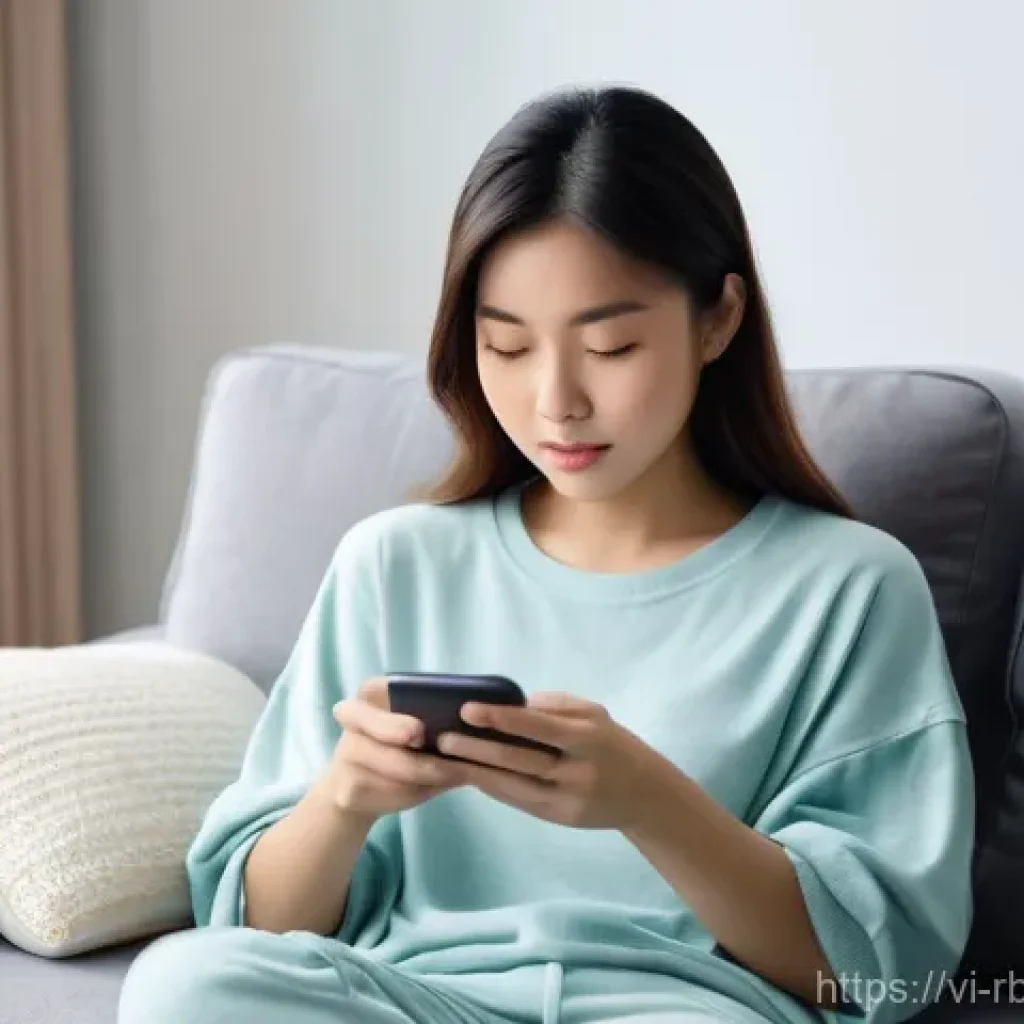로봇 심리상담의 사회적 수용성 - **Prompt:** A young Vietnamese woman in her late 20s, wearing comfortable, modest loungewear (e.g., ...