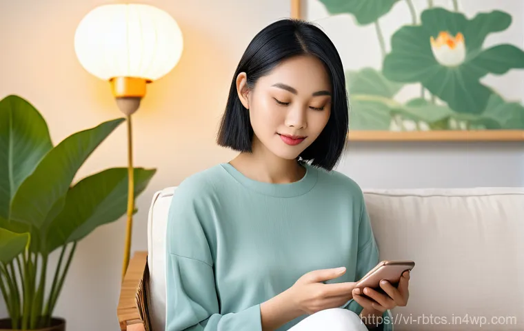 로봇 심리상담의 도전과 기회 - **Prompt:** A serene and calm Vietnamese young woman, aged 25-30, with short, stylish black hair and...