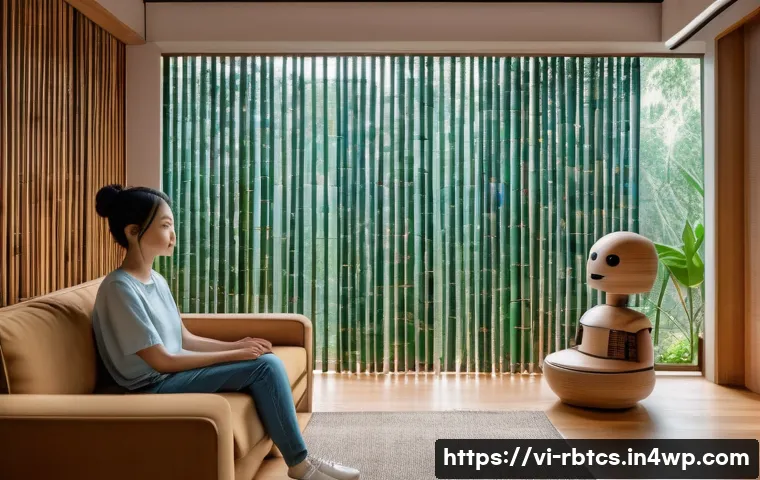 로봇 심리상담을 통한 스트레스 관리 - A friendly and approachable AI psychological counseling robot interacting with a young Vietnamese ad...
